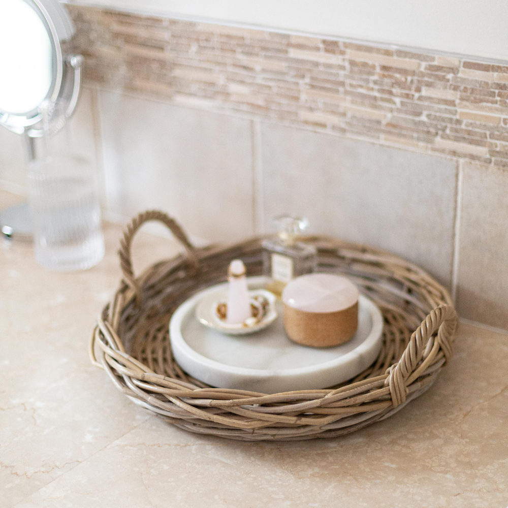 Basketly - Wholesale Decorative Tray - Rattan Round Tray5