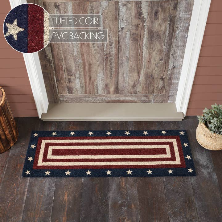 VHC Brands - Wholesale Door Mat - My Country Coir Rug Rect 17x48