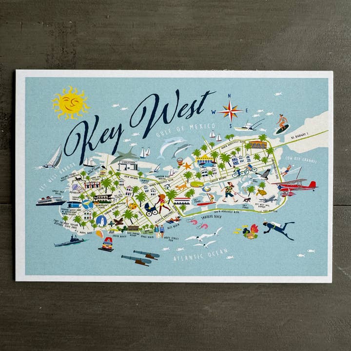 Galleyware - Wholesale Postcard - Key West 4" x 6" Postcard