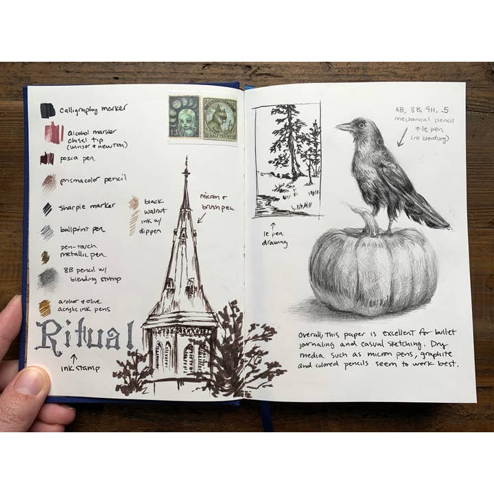 The Creeping Moon - Vente Cahiers - The Astronomer - Carnet blanc végétalien B6, papier ivoire 120 g/m²3