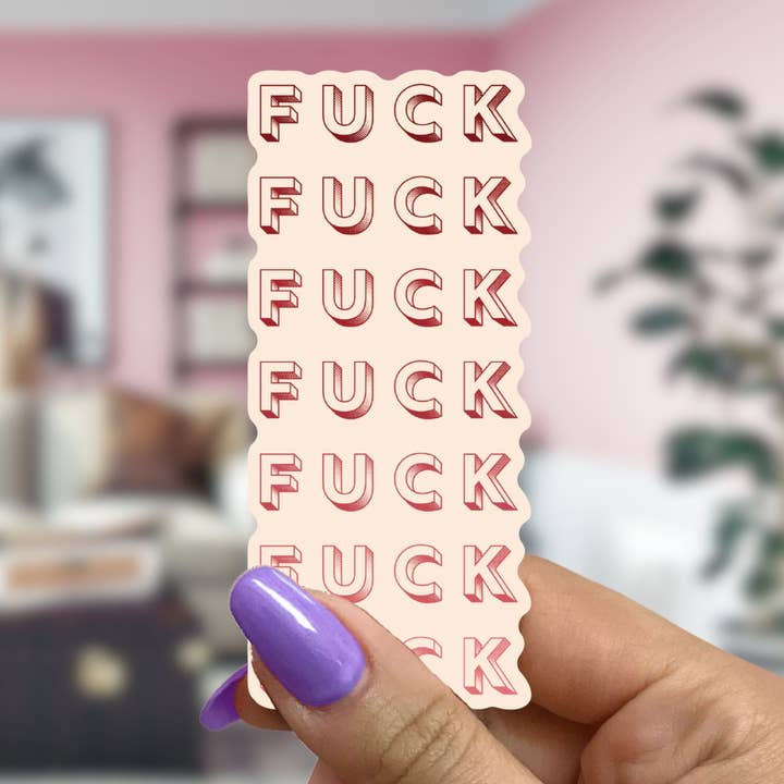 Adesivo verticale Seven Fucks | Adesivo in vinile fustellato per la vendita all'ingrosso da parte di GetBullish