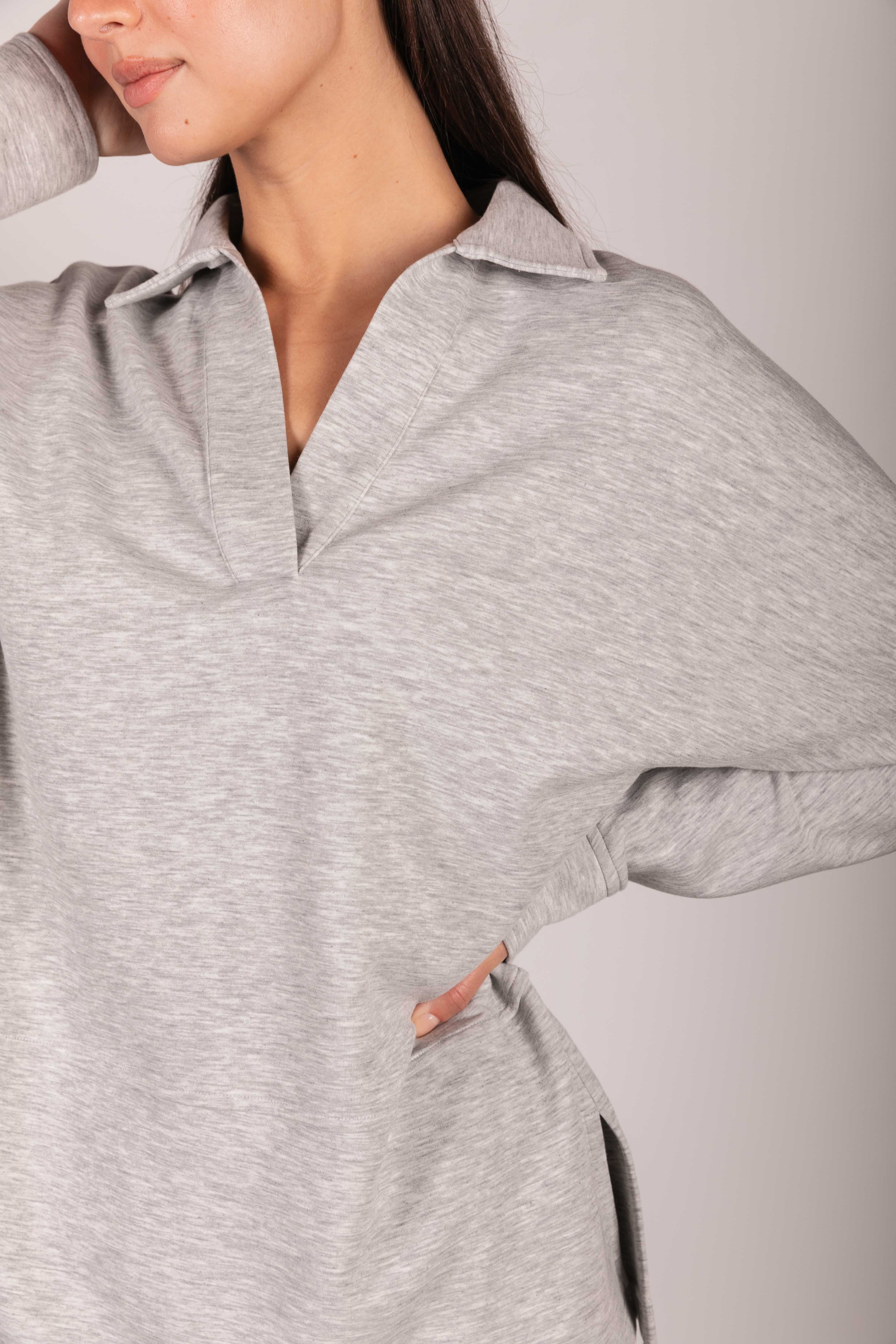 P. CILL - Wholesale T-Shirt - Women's - P. CILL Butter Modal Collared Long Sleeve Top37