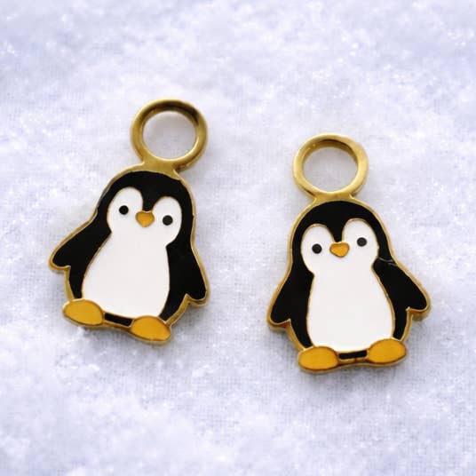 Penguin Huggie Charms for wholesale by Desert Peach