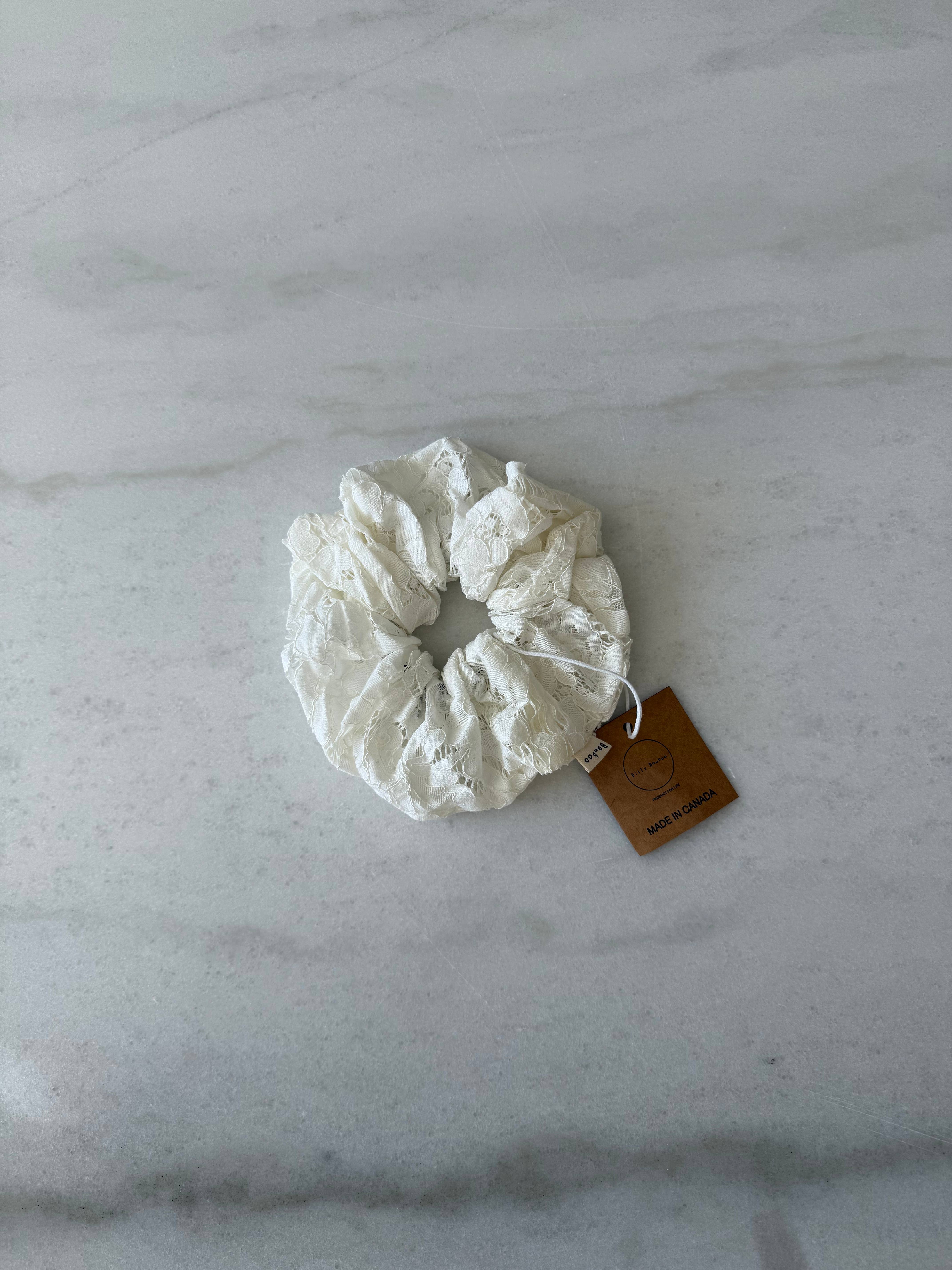 Billy Bamboo – wholesale Scrunchie - Women’s – LACE SCRUNCHIES - neutral1