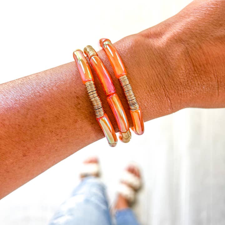 Savvy Bling - Wholesale Beaded Bracelet - Metallic Tube Bracelets63