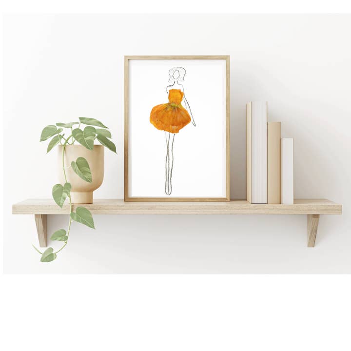 Dame Amber 8 x 10 Druck für den Großhandel von Mon Petit Chou Art and Design