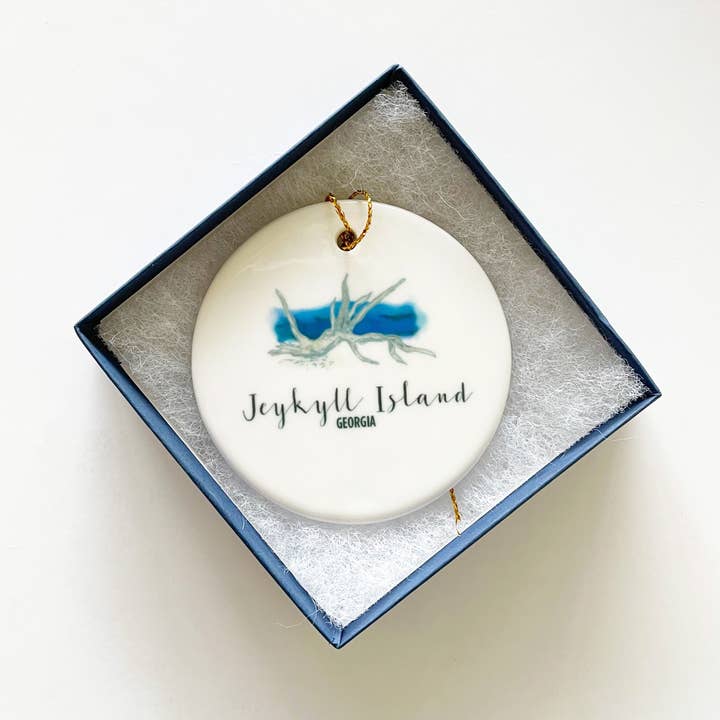 Driftwood Beach Ornament for wholesale by Dodeline Design