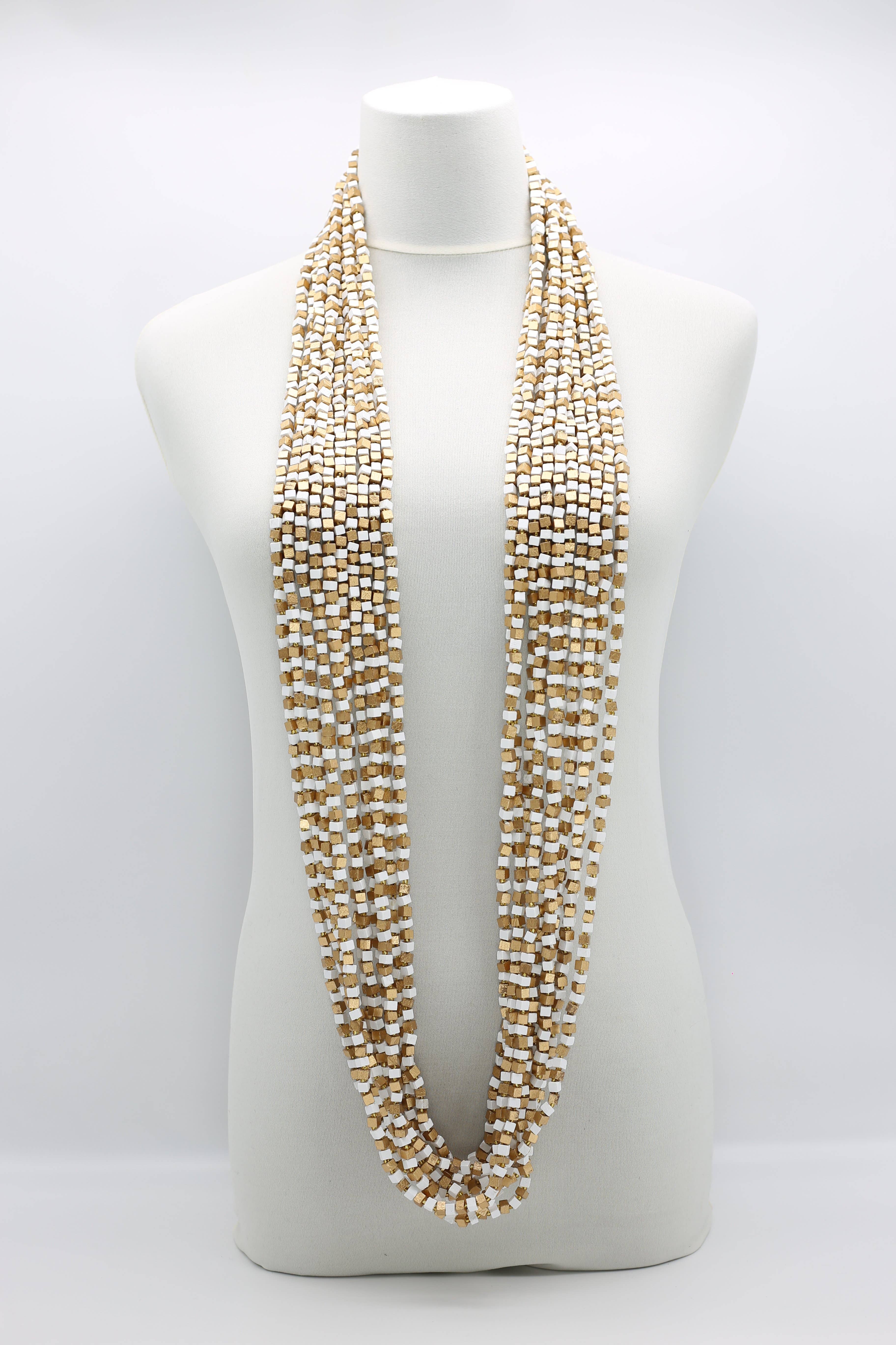 Jianhui London – Engroshandel Perlehalskæde – Den næste Pashmina halskæde Træperler - Mosaic Art41