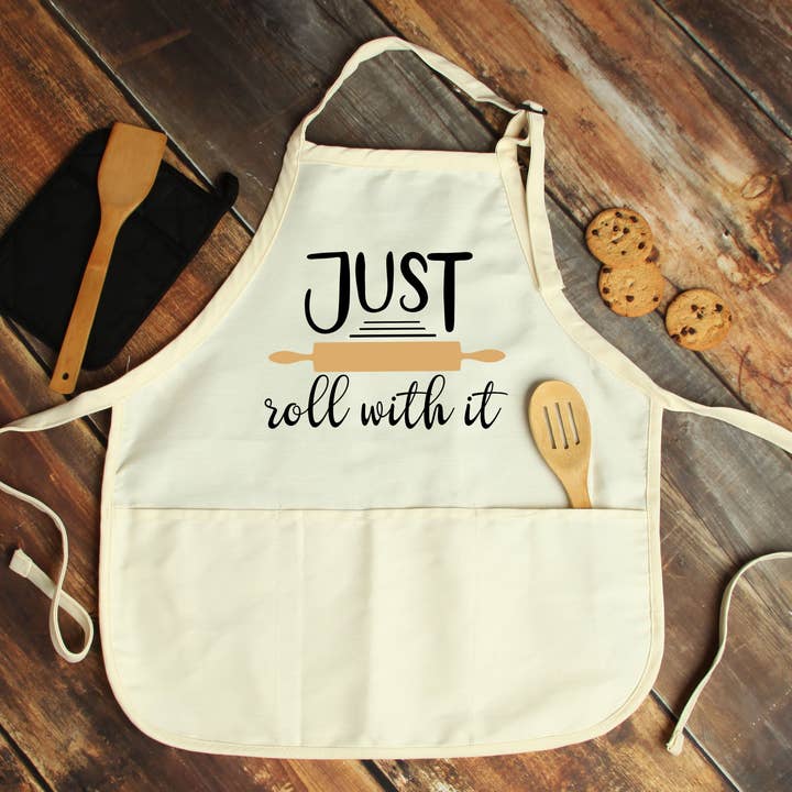 Avental Just Roll With It por atacado de Potter's Printing