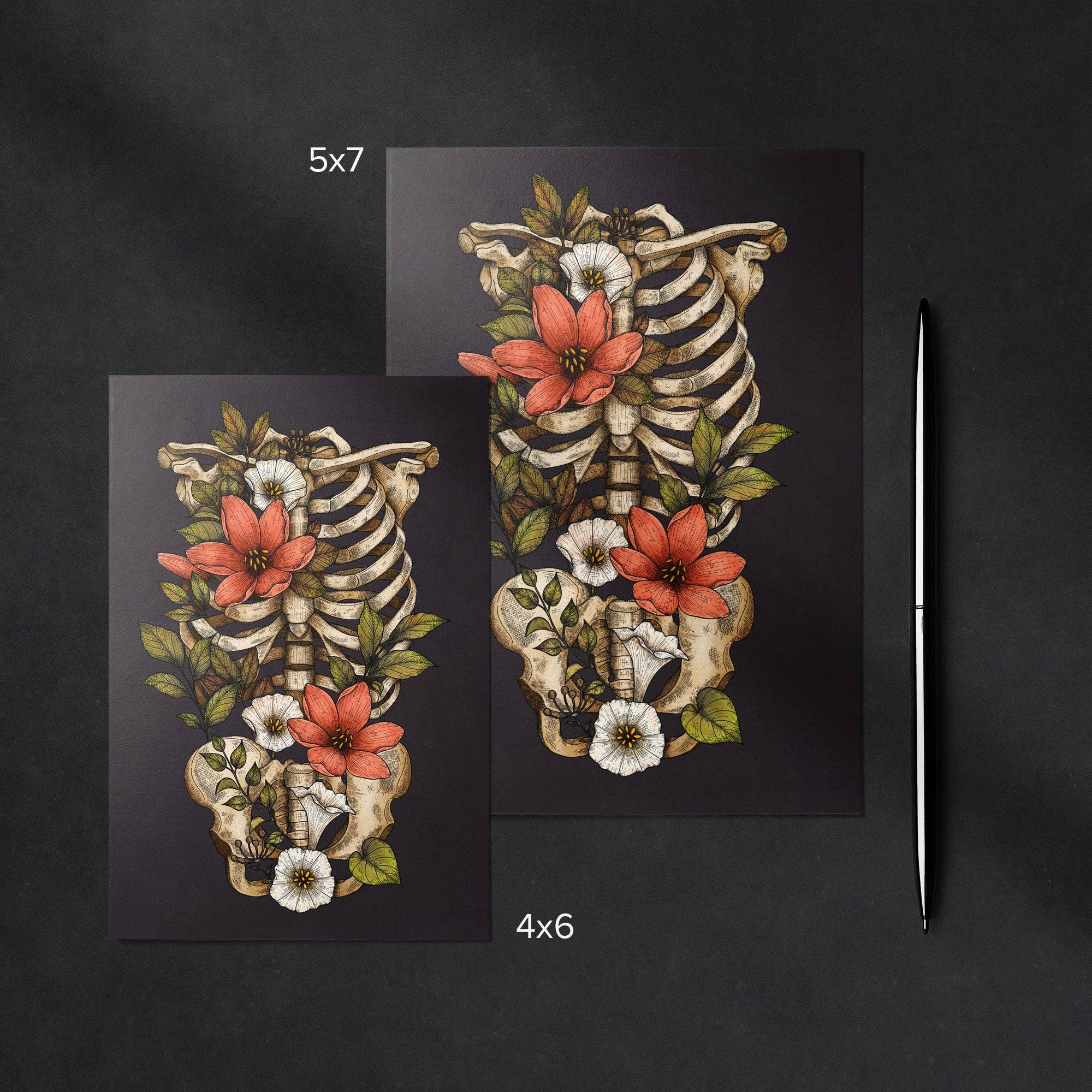 Print is Dead - Wholesale Postcard - Bloom and Gloom - Glossy Fine Art Postcard3