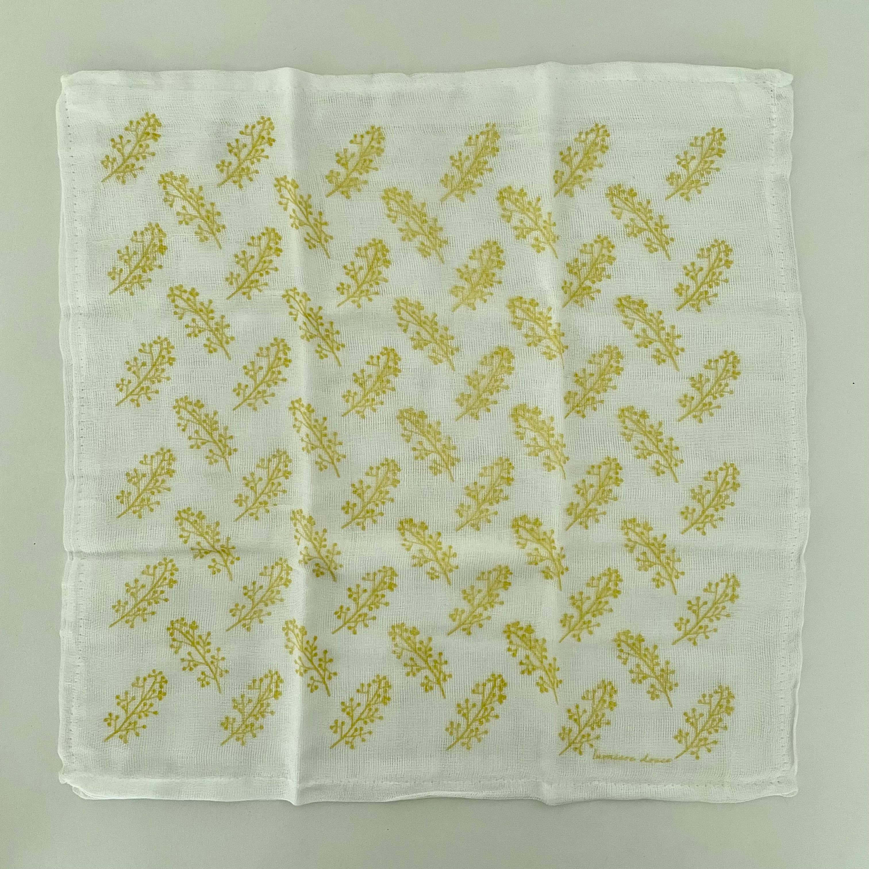 fort & field - Wholesale Dishcloth - kaya Japanese 100% cotton dishcloth large 17" sq. - branches1