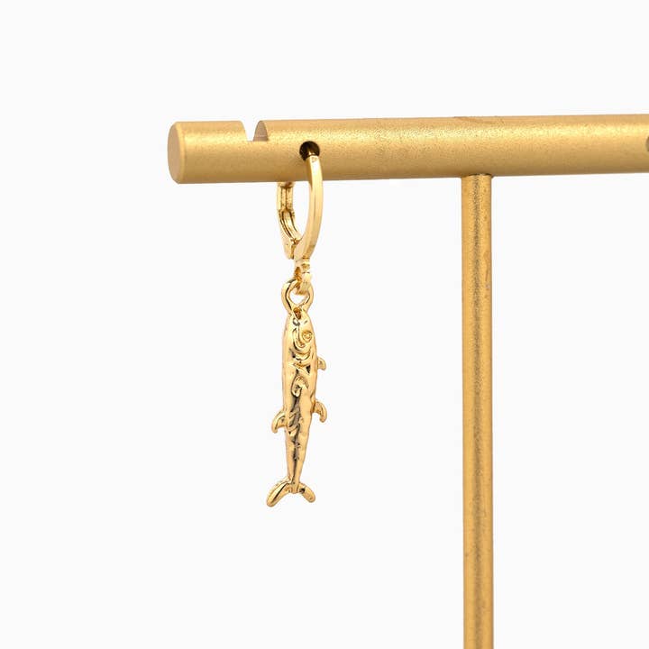 Sessori - Wholesale Dangle Earrings - Sea Life Sardine Fish Drop Earrings3