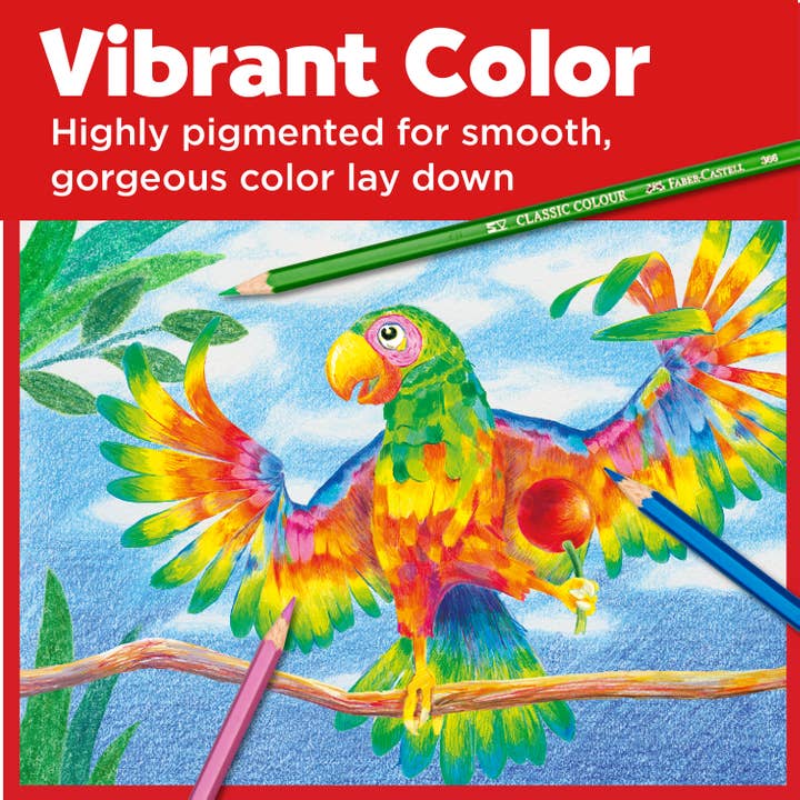 Faber-Castell / Creativity for Kids - Wholesale Colored Pencil - 48 Classic Color Pencils & Accessories - Gift Set