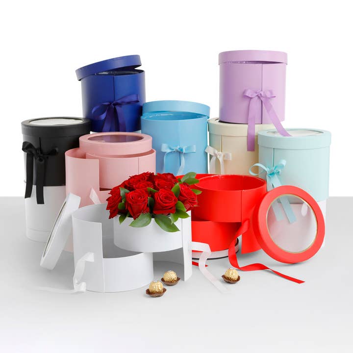 Caixa de Presente Surpresa de 2 Camadas para Flores e Presentes de Luxo por atacado de UNIKPACKAGING