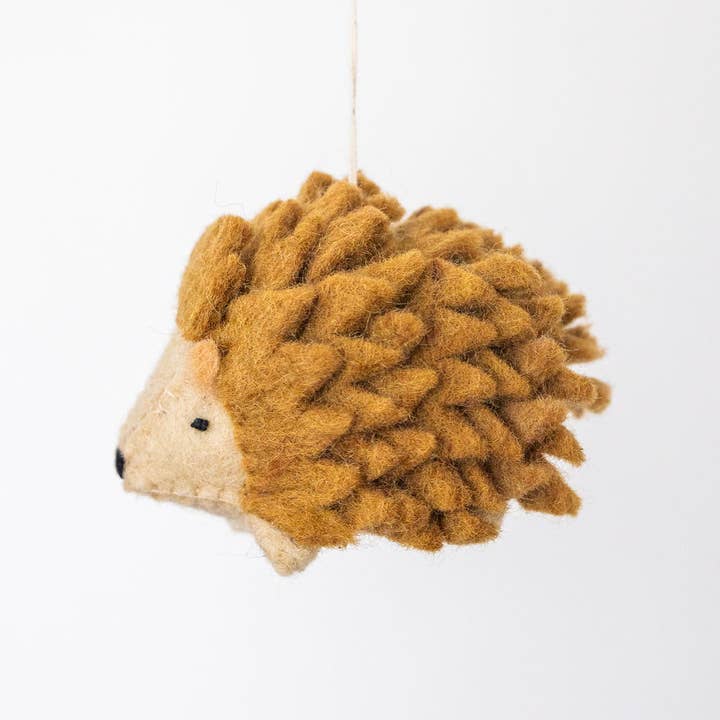 Handmade Felt Thea the Hedgehog Hanging Decoration Handmade Felt Thea the Hedgehog Hanging Decoration