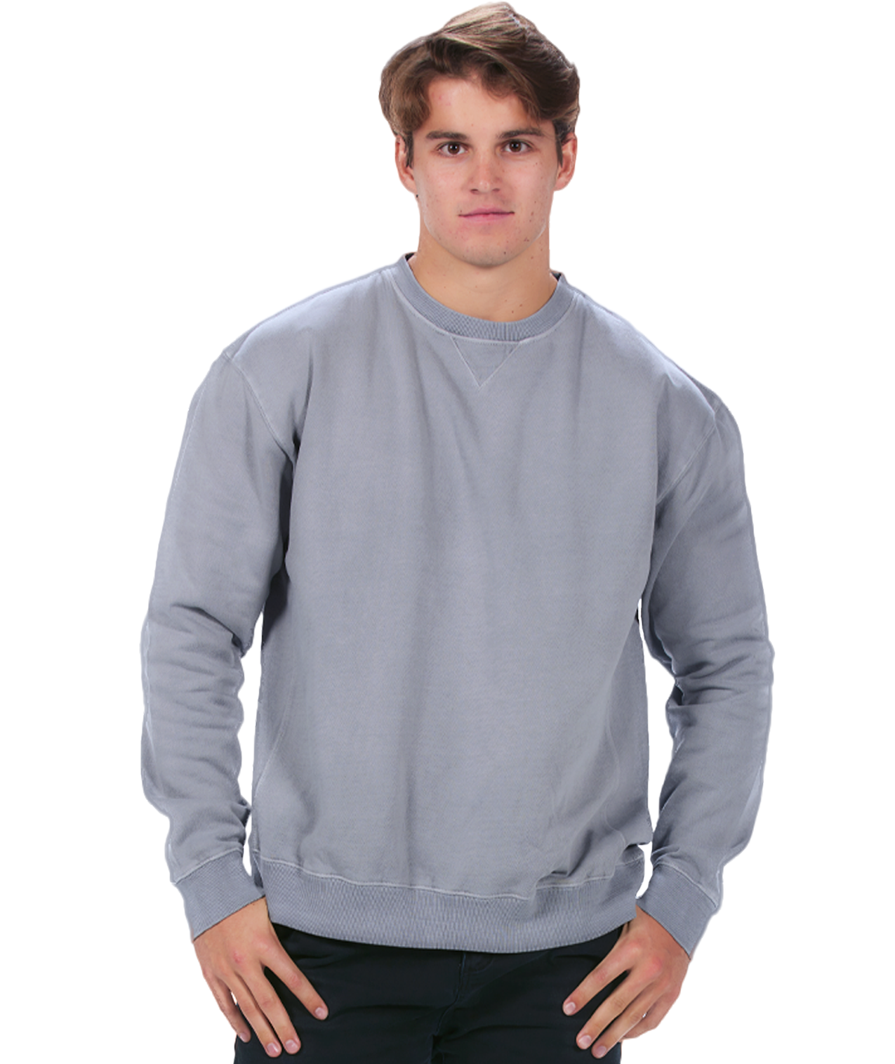 U.S. Apparel - Wholesale Sweatshirt - Women's - Unisex Garment Dyed Fleece Crew38