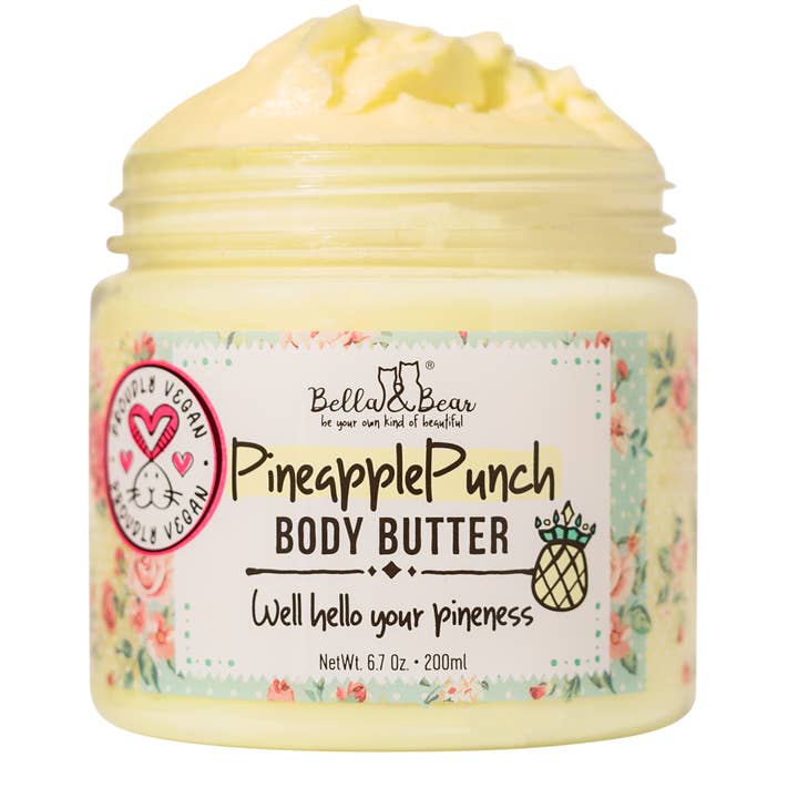 Pineapple Punch Moisturizing Body Butter | Body Lotion 6.7oz for wholesale by Bella & Bear