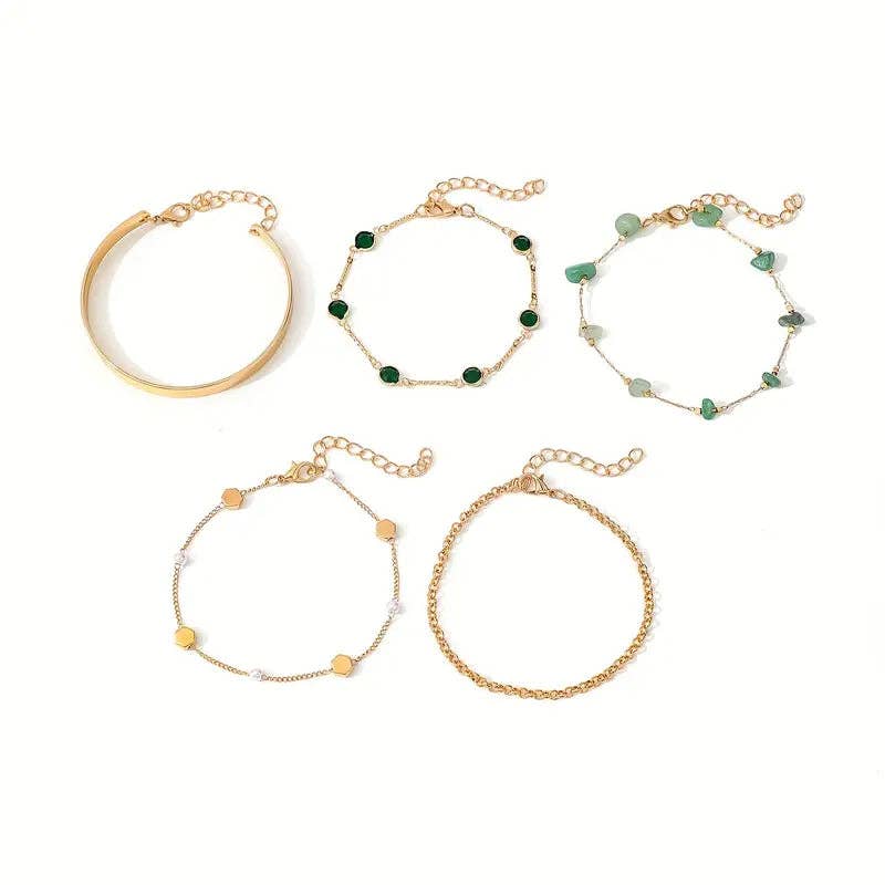 Huis Van Merken – wholesale Jewellery set – Rhinestone Bracelet Set - Pearl Cuff Bangles Jewelry3