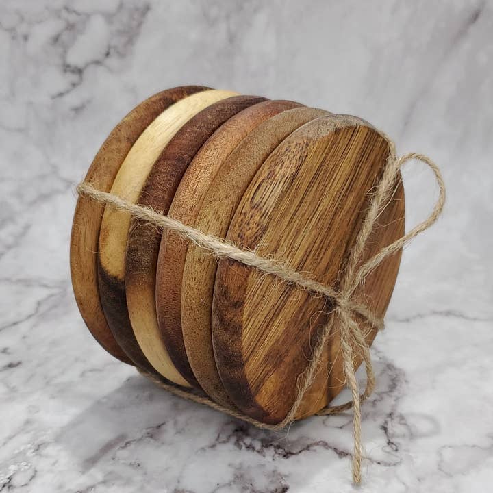 Uglywoods Workshop - Wholesale Coasters - Handcrafted Square & Round Wooden Coasters