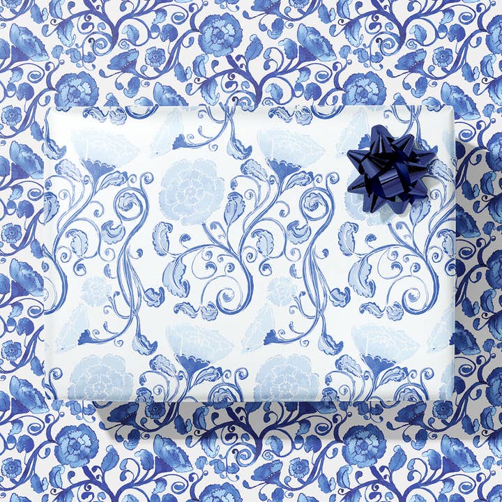 Papel de regalo de jengibre helado - Doble cara para venta al por mayor de re:mused studio