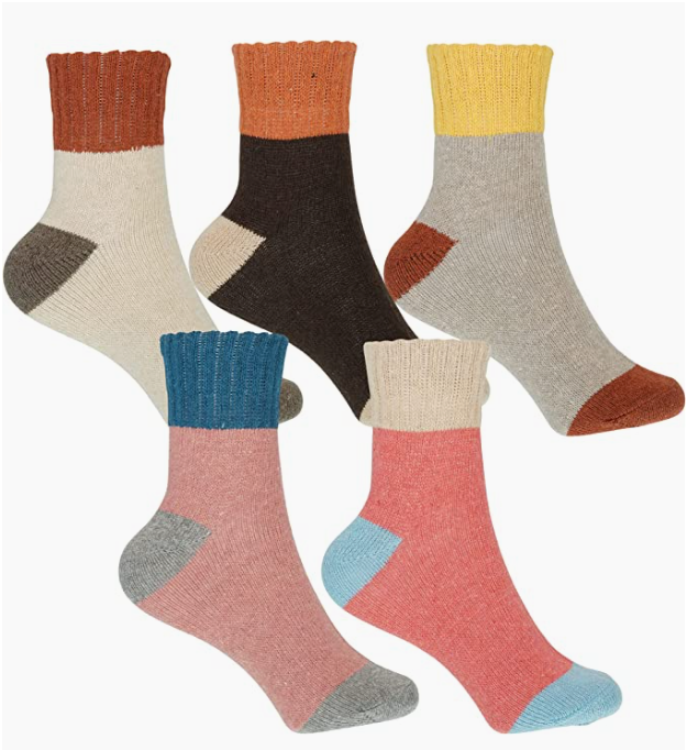 My Wholesale Warehouse - Wholesale Socks - Women's - Generise Pack of 5 Pairs Ladies Thick Wooly Socks0