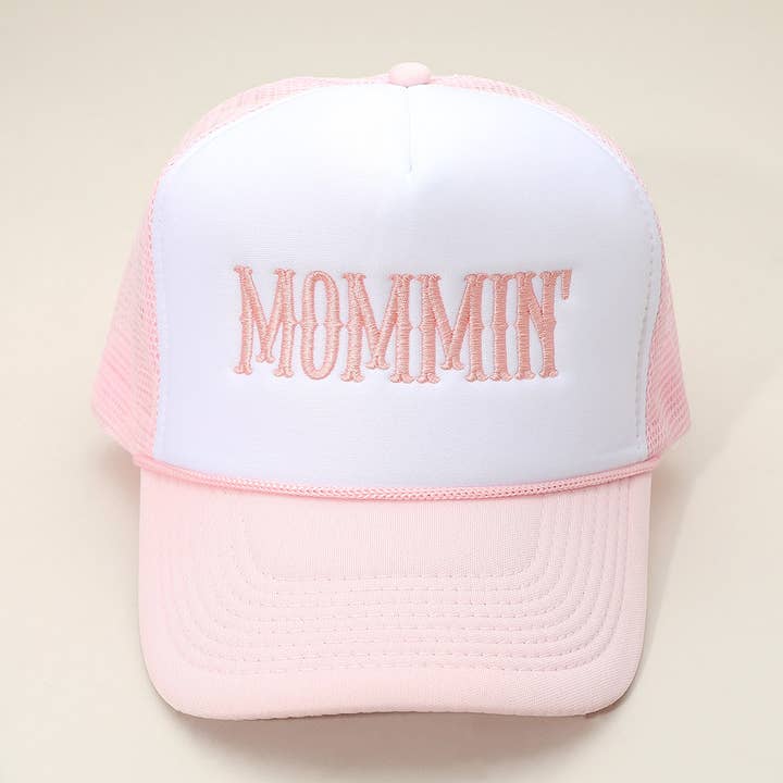 Sensibling Corp. - Wholesale Trucker Hat - Women's - MOMMIN Embroidered Mesh Back Trucker Hat4