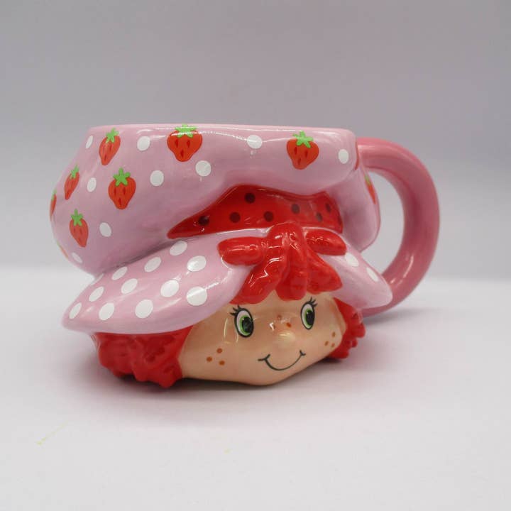 Silver Buffalo - Wholesale Coffee Mug - Strawberry Shortcake Head Ceramic 3D Sculpted Mug2
