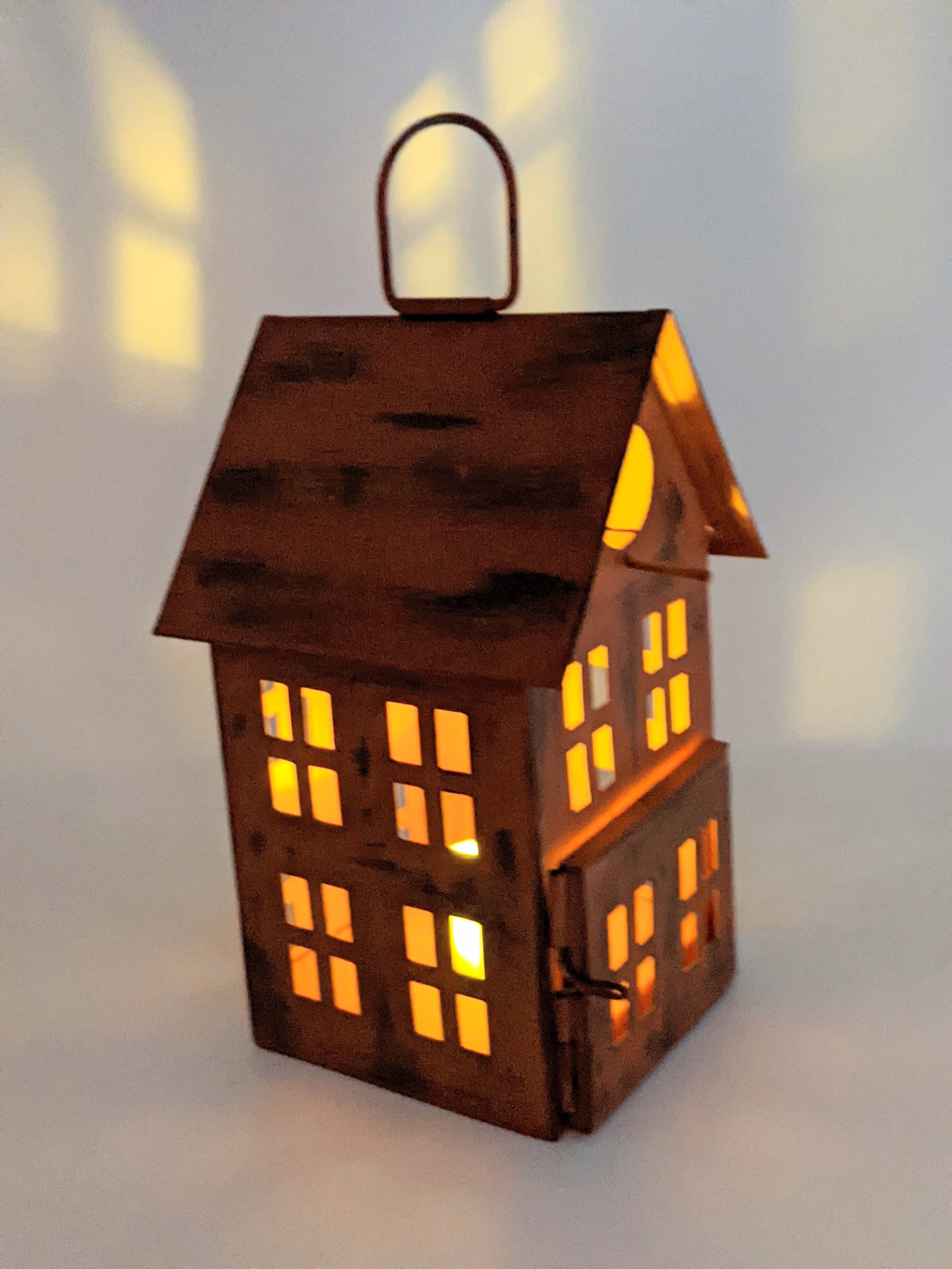 Wilco Home – wholesale Bird house – Bird Salon Hanging Finch Birdhouse Village-Tangerine9