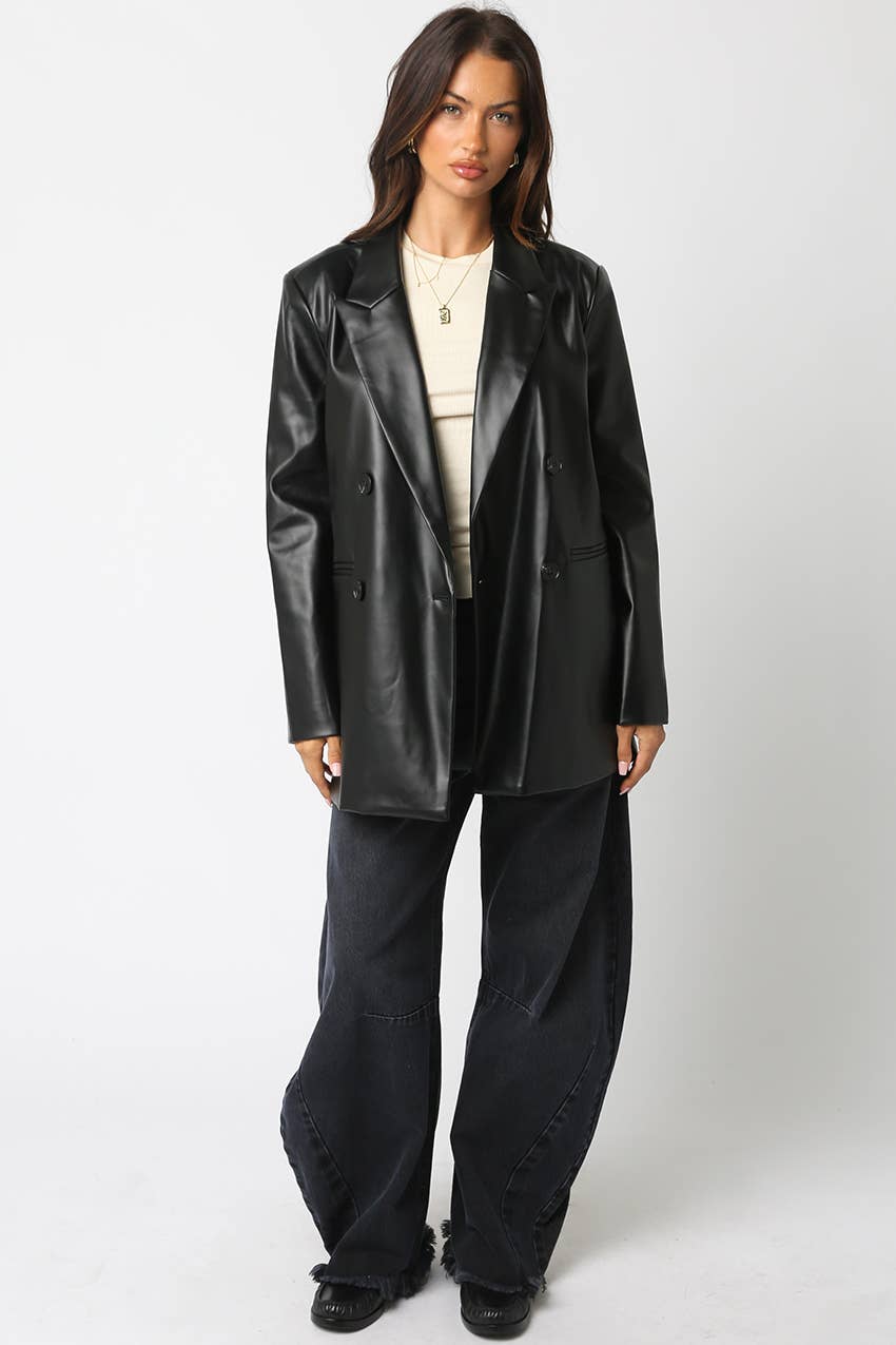 Olivaceous – Engroshandel Jakke - Dame – Zion PU Jakke2