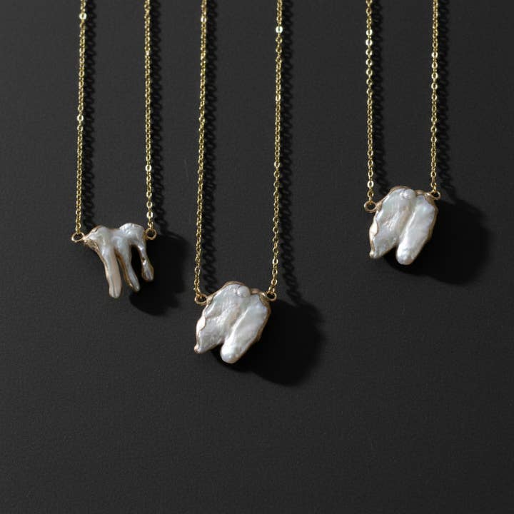 Meget barok perlehalskæde (1N03c) for engroshandel hos iBijoux