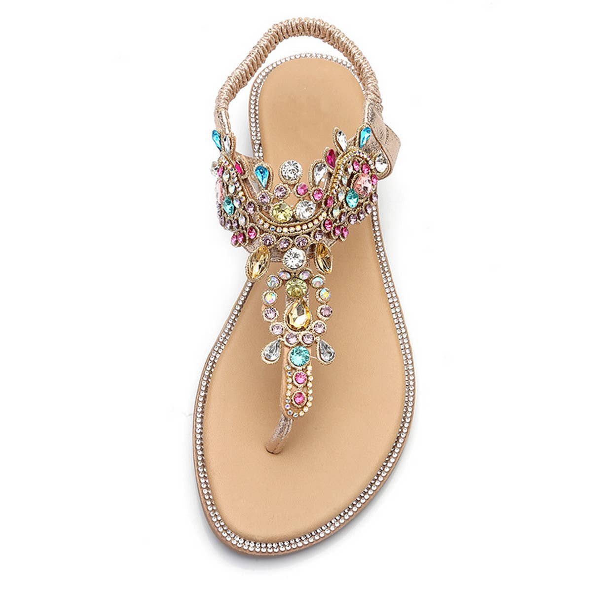 KHAKI NEW COLOR DIAMOND BEACH ROUND TOE FLAT SHOES_CWSHS0650 for wholesale on Faire5