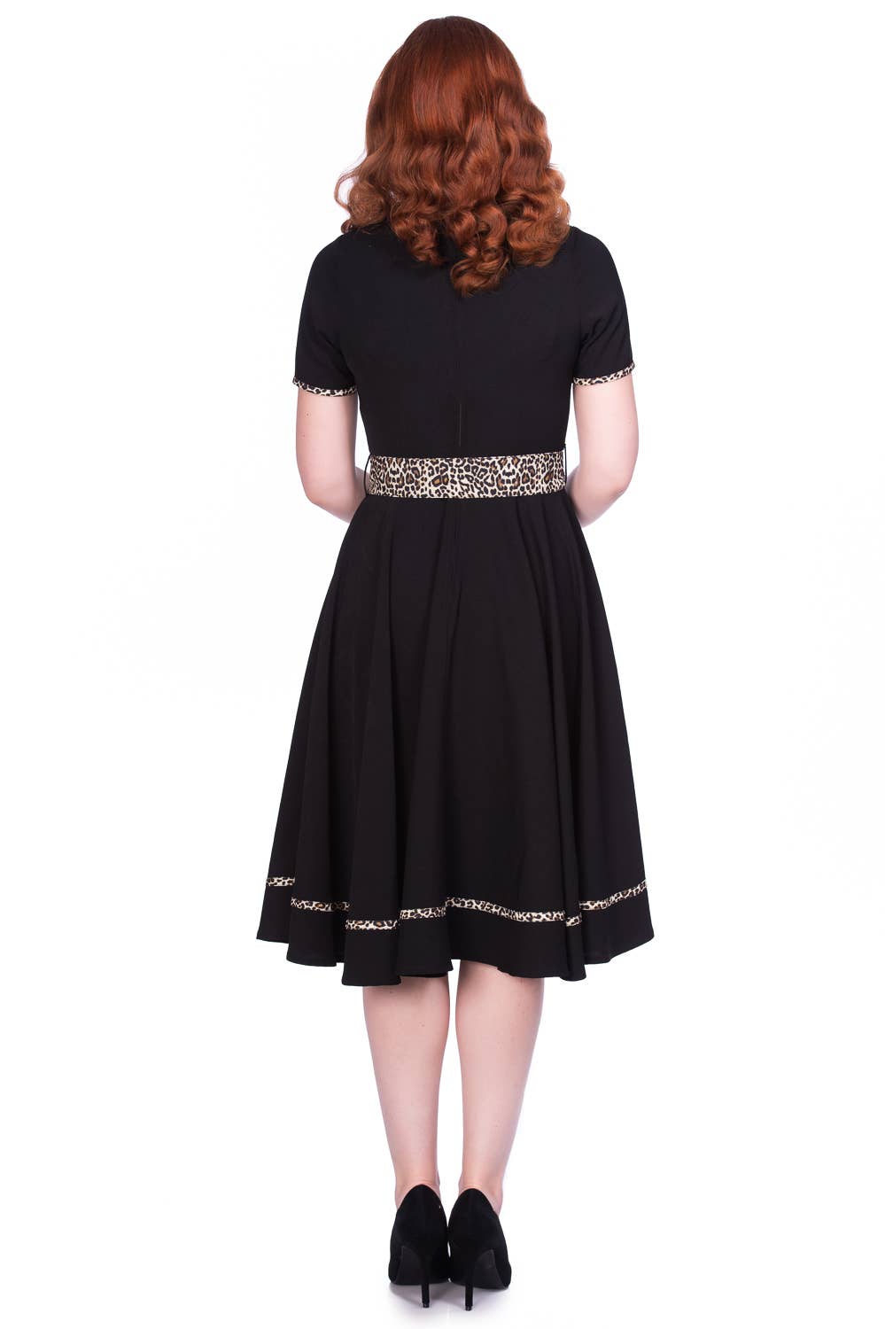 Timeless London - Vente Robe – femme - Robe patineuse Yael à imprimé animalier1