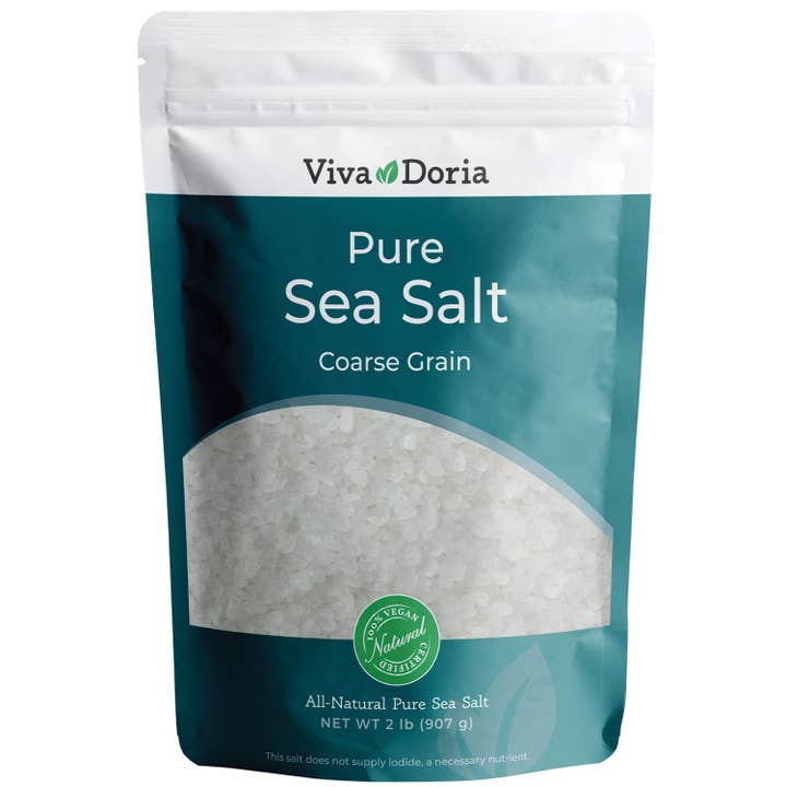 VIVA DORIA INC. – wholesale Salt – Rent havssalt, grovt korn, 2 lb perfekt för saltkvarnar