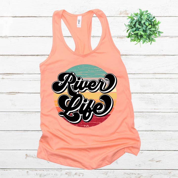 Vintage River Life - Graphic Tee for wholesale by Jasie Blanks
