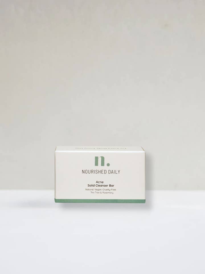 Acne Skin Solid Cleanser Bar (53g) | Natural Cleanser for wholesale by Nourished Daily