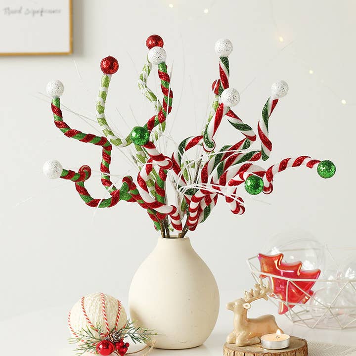 Christmas Candy Picks for Tree or Bouquet_CWAJE5315 and other Purchase Wholesale xmas picks. Free Returns & Net 60 Terms on Faire trending on Faire.