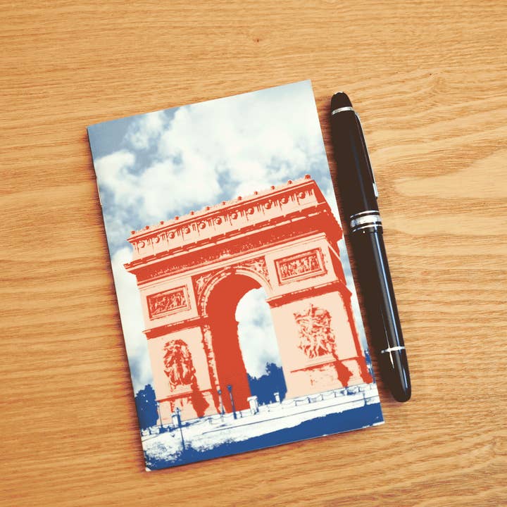Cuaderno A6 - París - Arco de Triunfo - 64 páginas rayadas para venta al por mayor de Atelier d’Albion