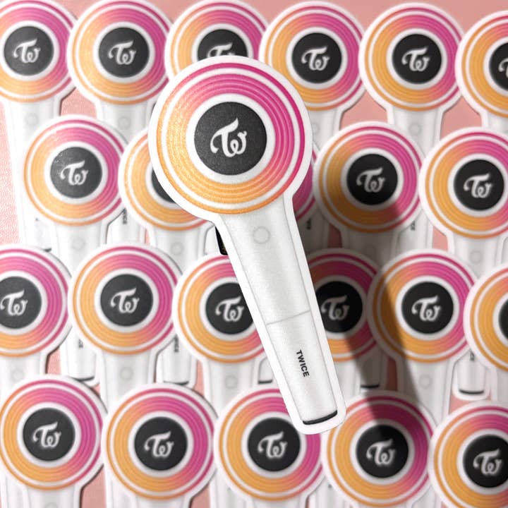 WATERPROOF Twice Candy Bong Logo Lightstick Vinyl Sticker D for wholesale by Parasol Paper