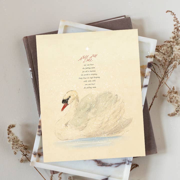 Still Still Swan | Art Print for wholesale by Lindsay Letters