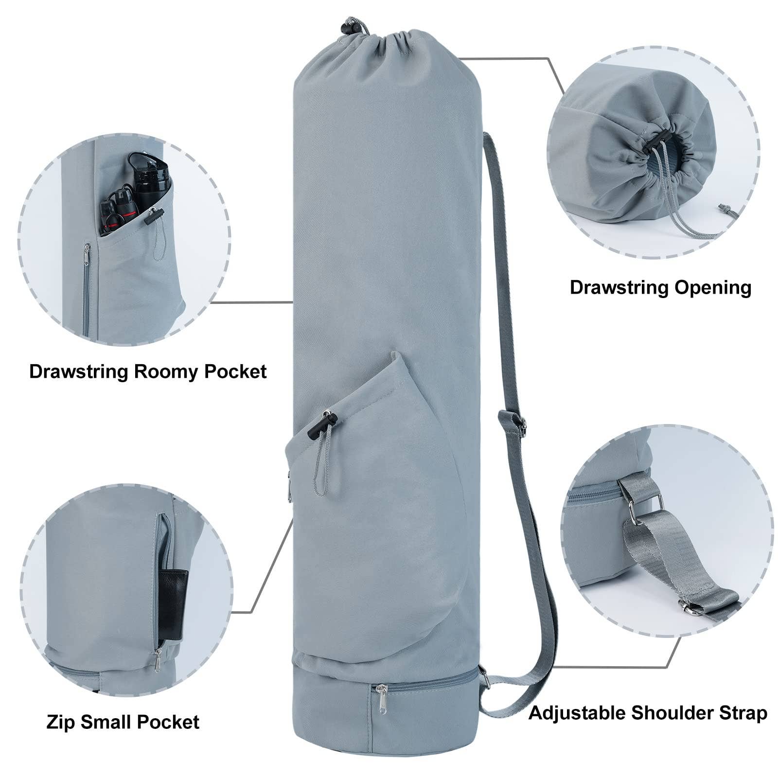 wandf – Großhandel Yogatasche – Tragetasche für Yogamatten mit Nasstasche und Multifunktionstasche18