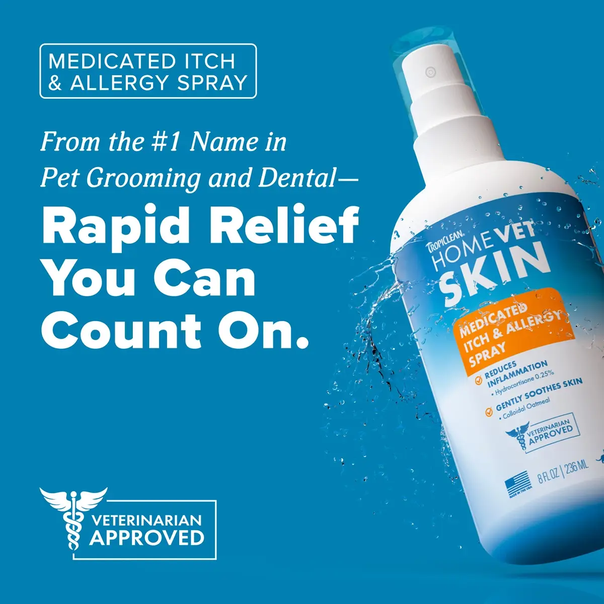 Pet Palette Distribution - Wholesale Pet Spray - Cat/Dog - HomeVet Itch and Allergy Spray, 8oz5