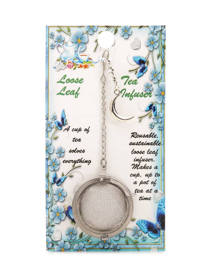 Crescent Moon Charmed Tea Infuser for wholesale by Kitchen Witch Gourmet
