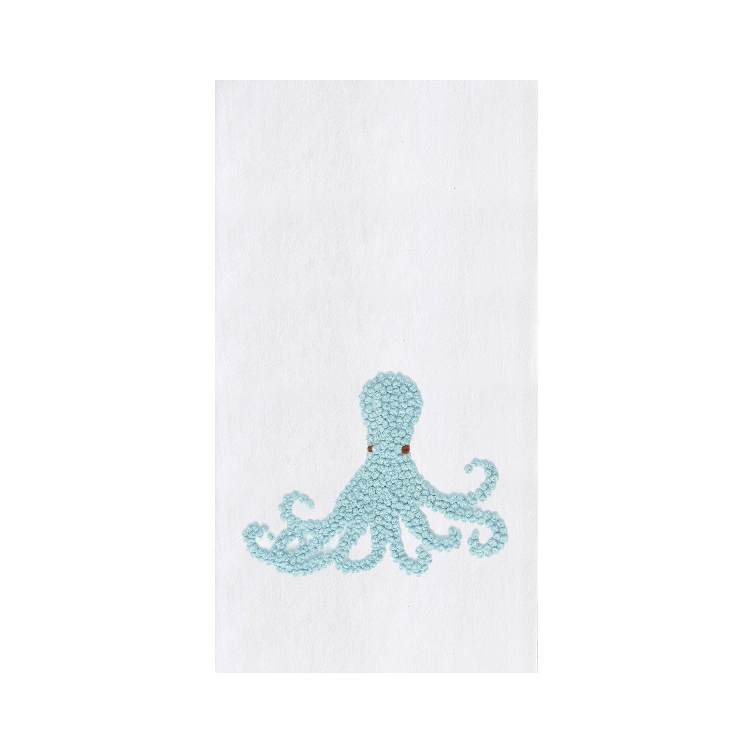 C&F Home - Wholesale Tea Towel - Coastal Octopus French Knot Kitchen Towel