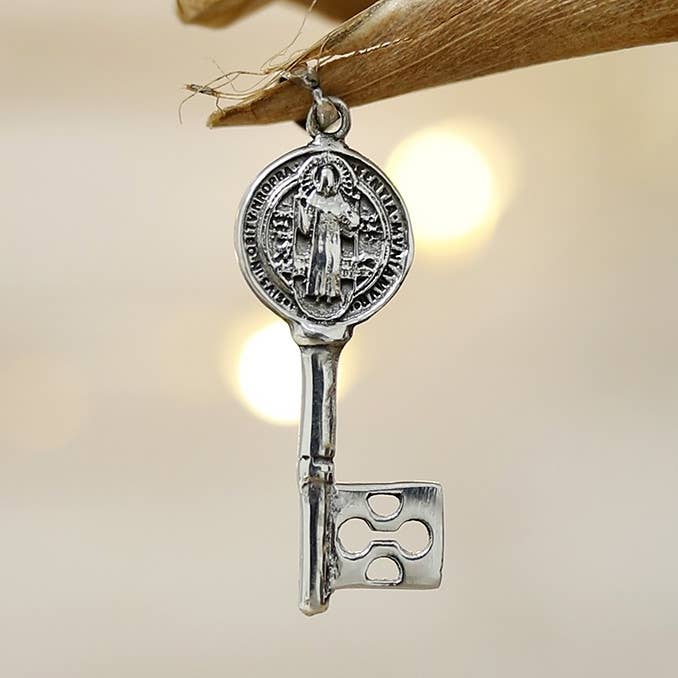 Saint Benedict Key - 925 silver pendant para venta al por mayor de Ethike.eu