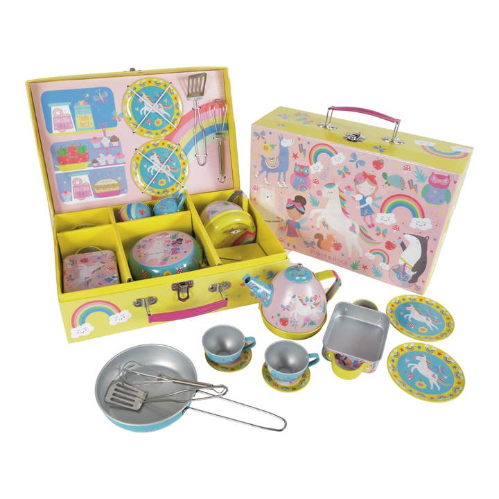 Musical Kitchen Set 12 Piece - Rainbow Fairy for wholesale by Floss and Rock