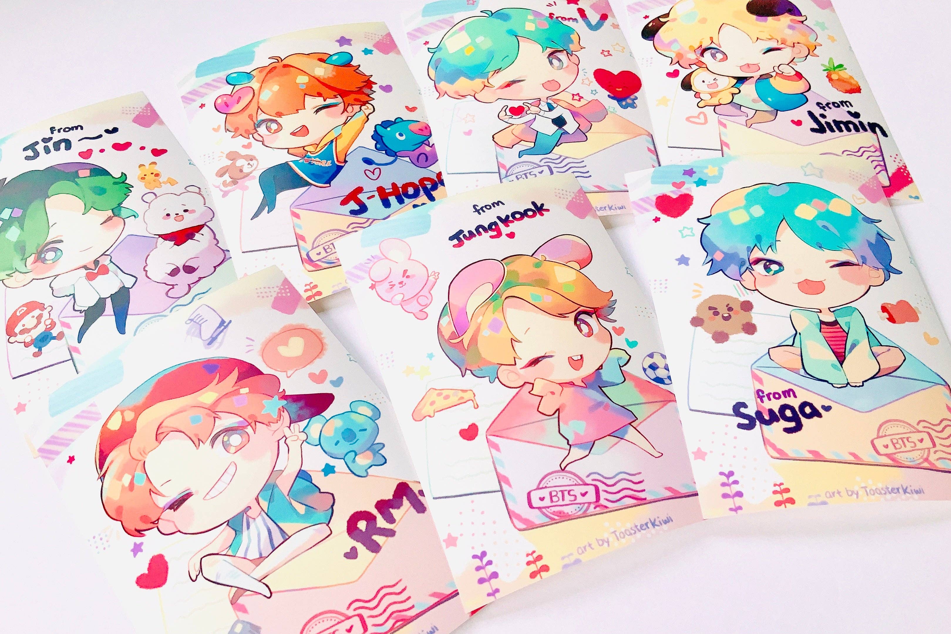 ToasterKiwi – wholesale Keychain – Unisex – BTS Charms (2 inch clear acrylic)1