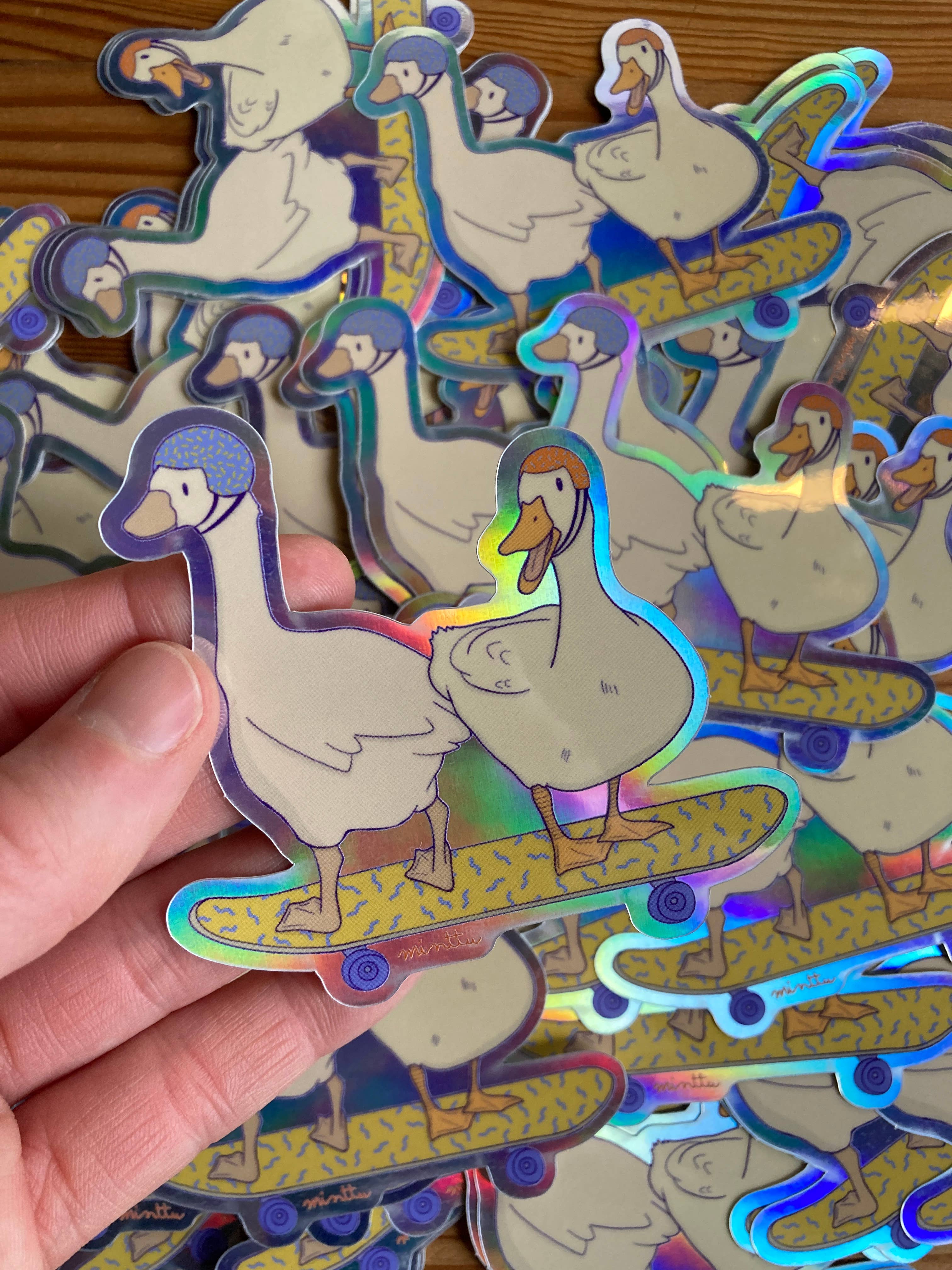 minttu illustrations – Großhandel Aufkleber – Sticker "skating around" 2