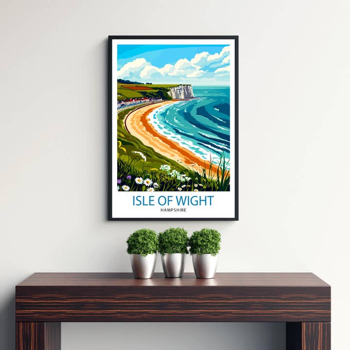 InkNPrintz – wholesale Art print – Isle of Wight England Travel Poster2