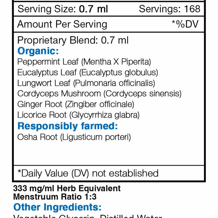 Secrets Of The Tribe - Wholesale Oral Supplement/Vitamin - Lungs. Healthy Lungs Formula3