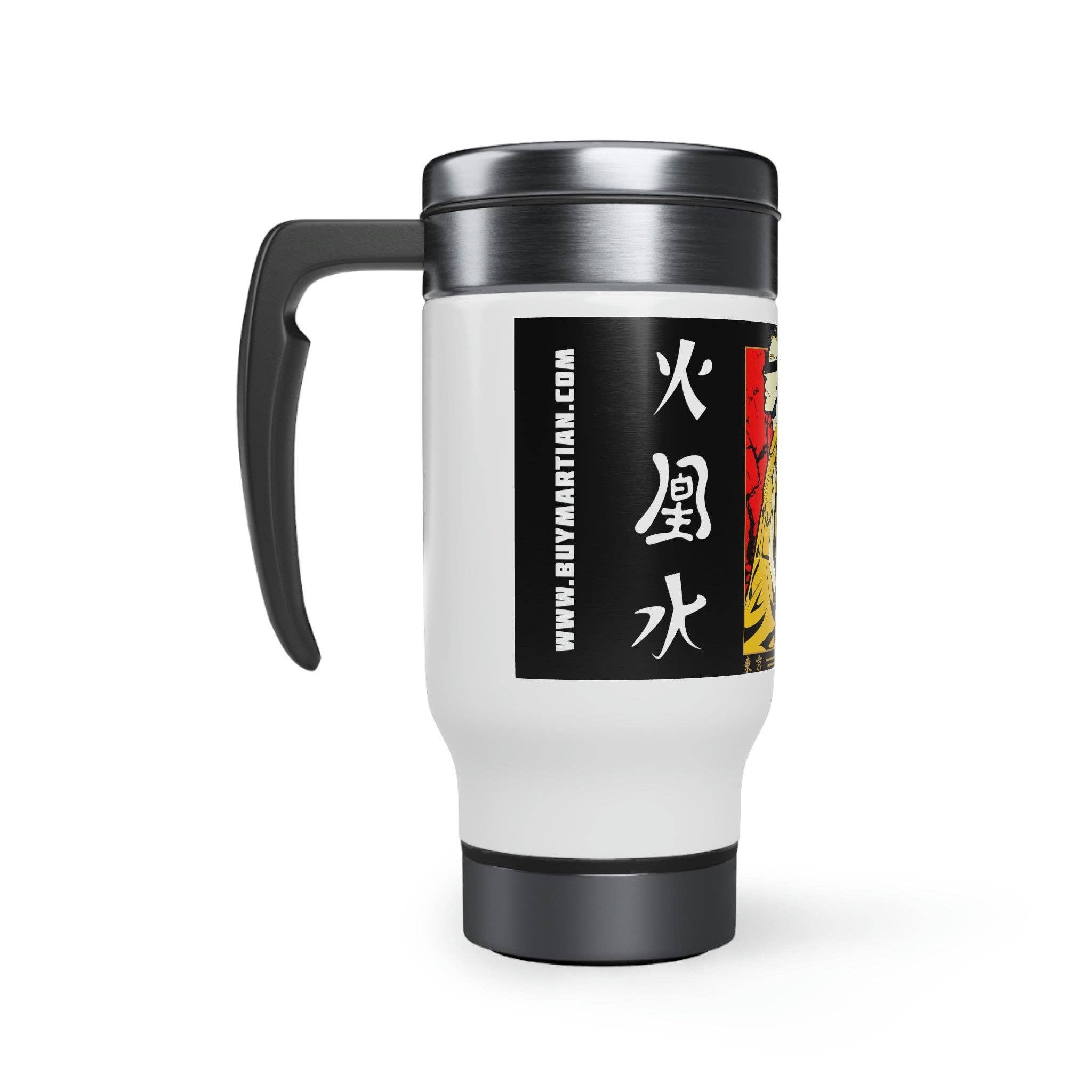 Buy Martian Merch™ - Wholesale Insulated Mug/Tumbler - Buy Martian Merch ™ | Anime 001 Stainless Steel Travel Mug with Handle, 14oz2